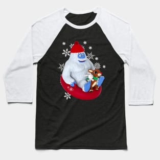 BUMBLE & RUDOLPH Snow Tubing Baseball T-Shirt